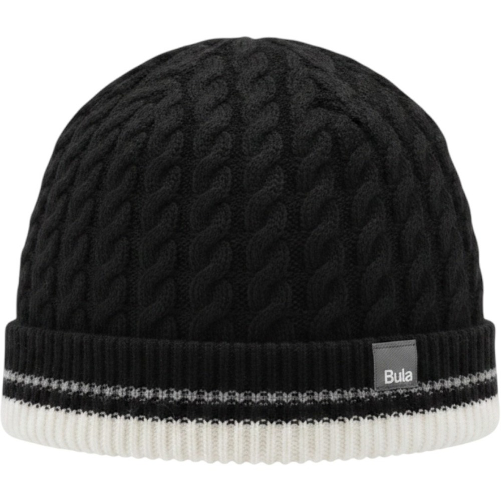 BULA Men's Hat Cap Black Snowboard Outdoor Ski Acrylic One Size